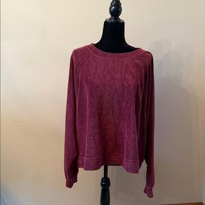 Lucky Brand Burgundy Sweatshirt